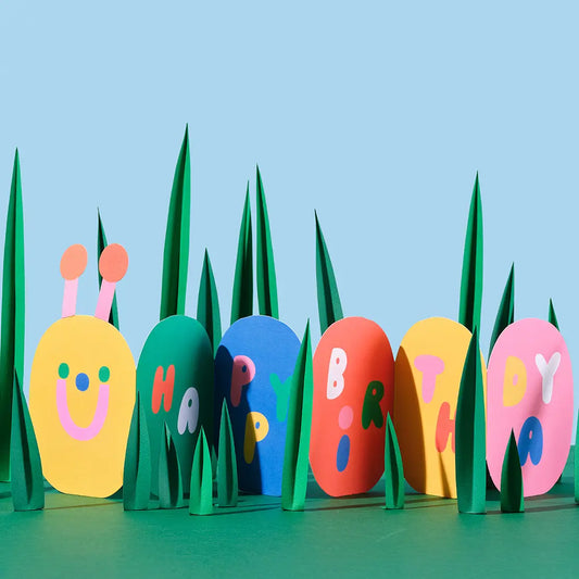 Birthday Caterpillar Fold Out card
