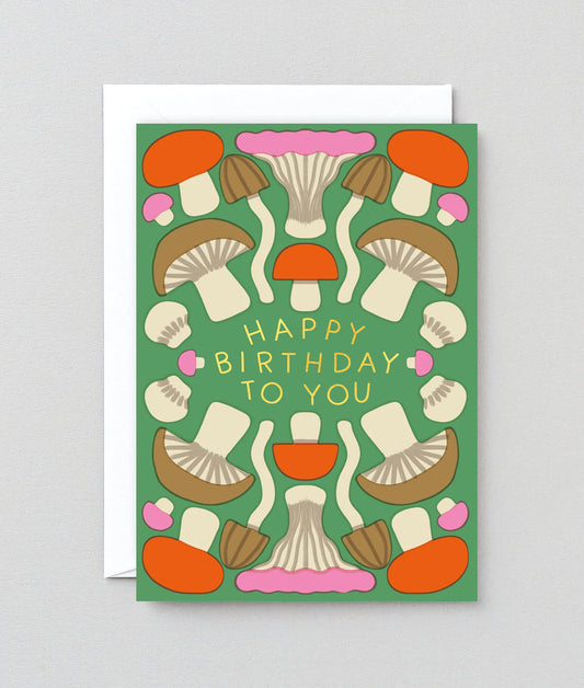 Birthday Mushrooms card