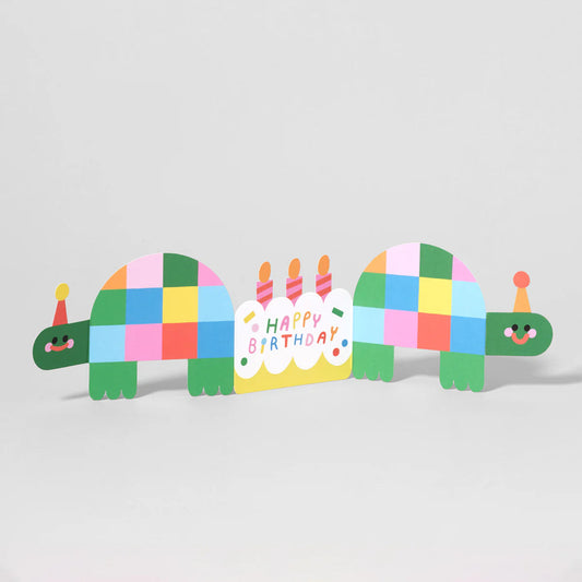 Birthday Tortoise Fold-Out Card