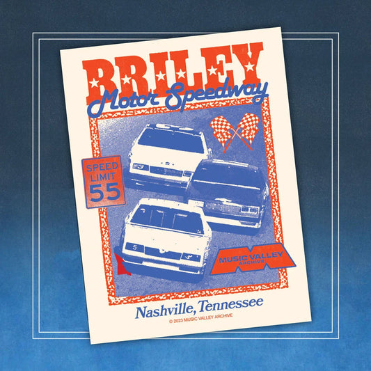 Briley Motor Speedway 18x24"