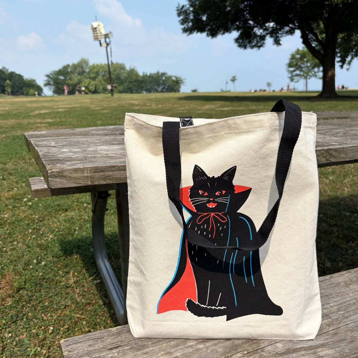 Vampire Cat Tote Bag