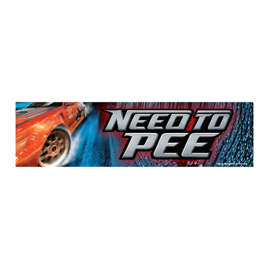 Need to Pee Bumper Sticker