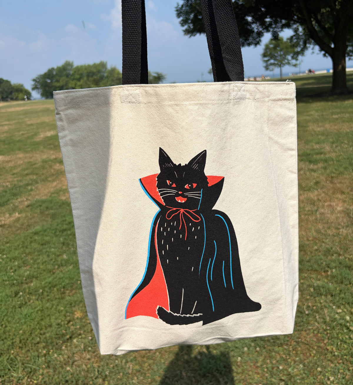 Vampire Cat Tote Bag