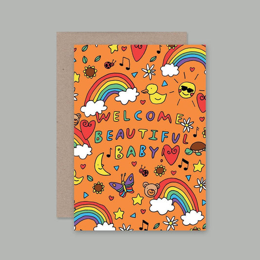 Welcome Beautiful Baby card