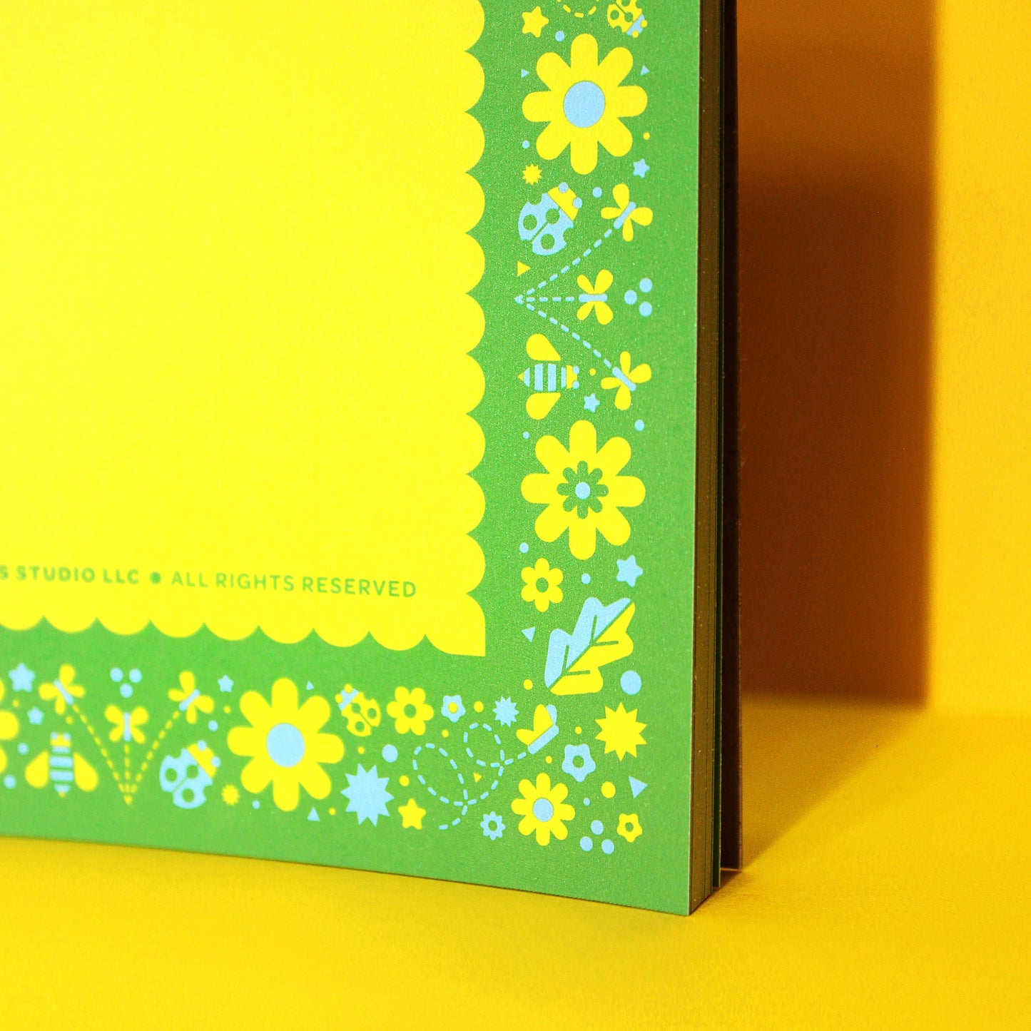 Green Flower Garden Notepad