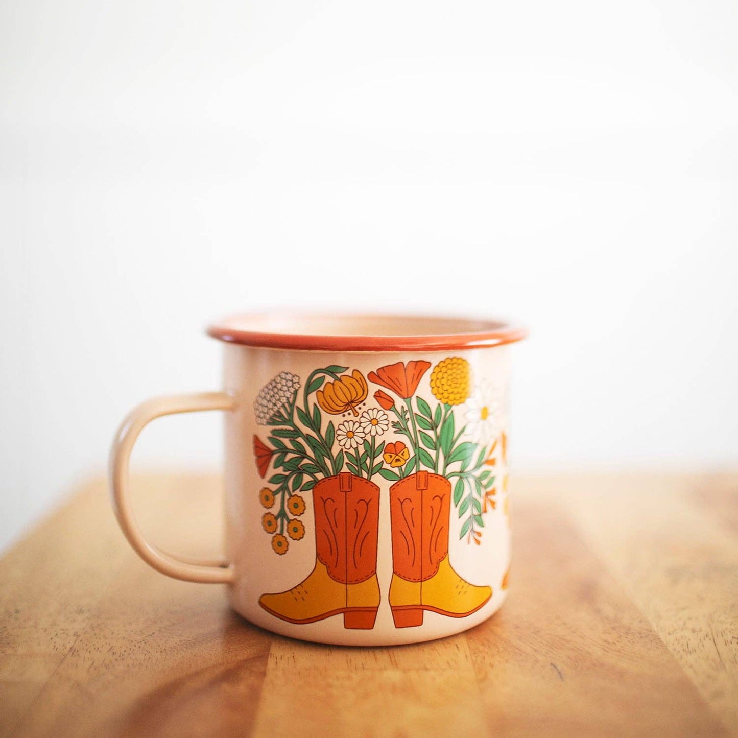 Western Bloom Enamel Mug