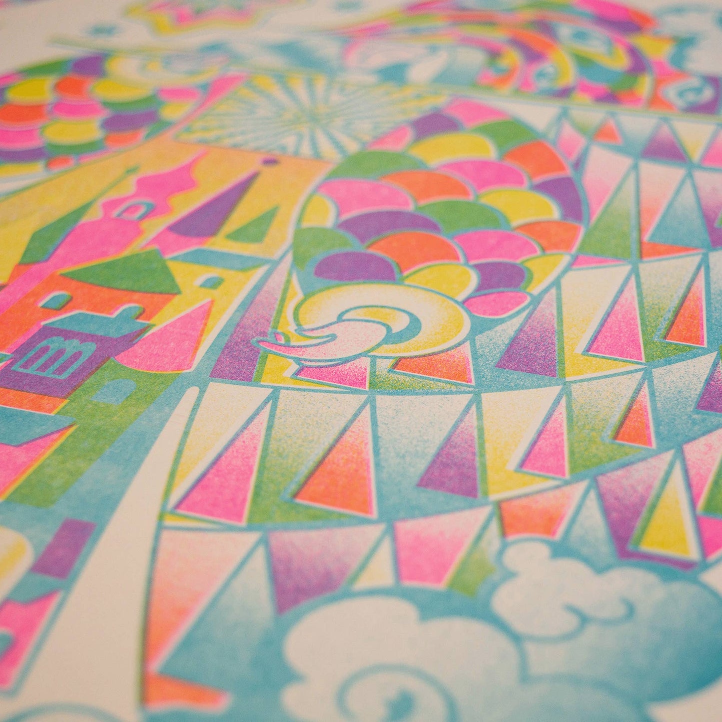 Knight Banneret Risograph Print