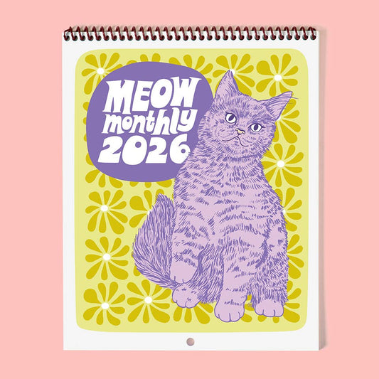 2026 Meow Monthly Calendar
