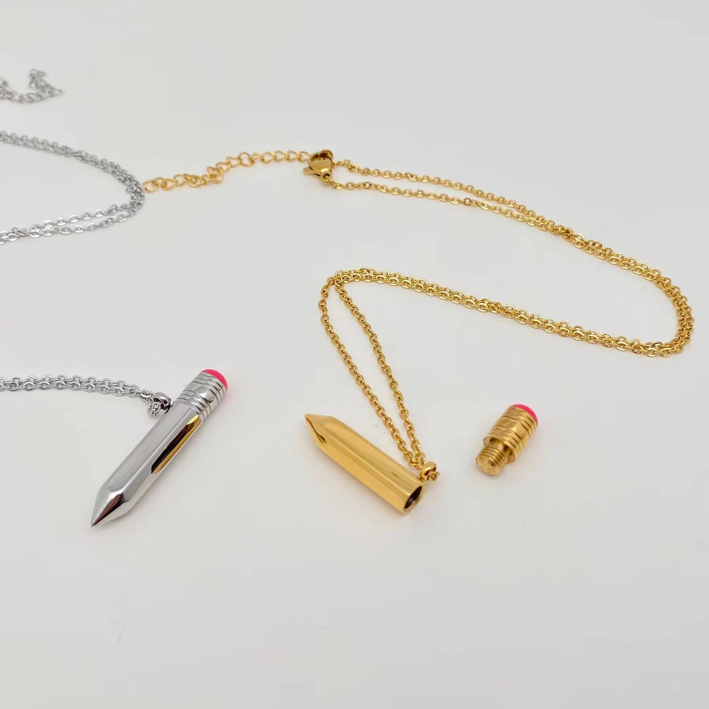 Pencil Pendant Necklace