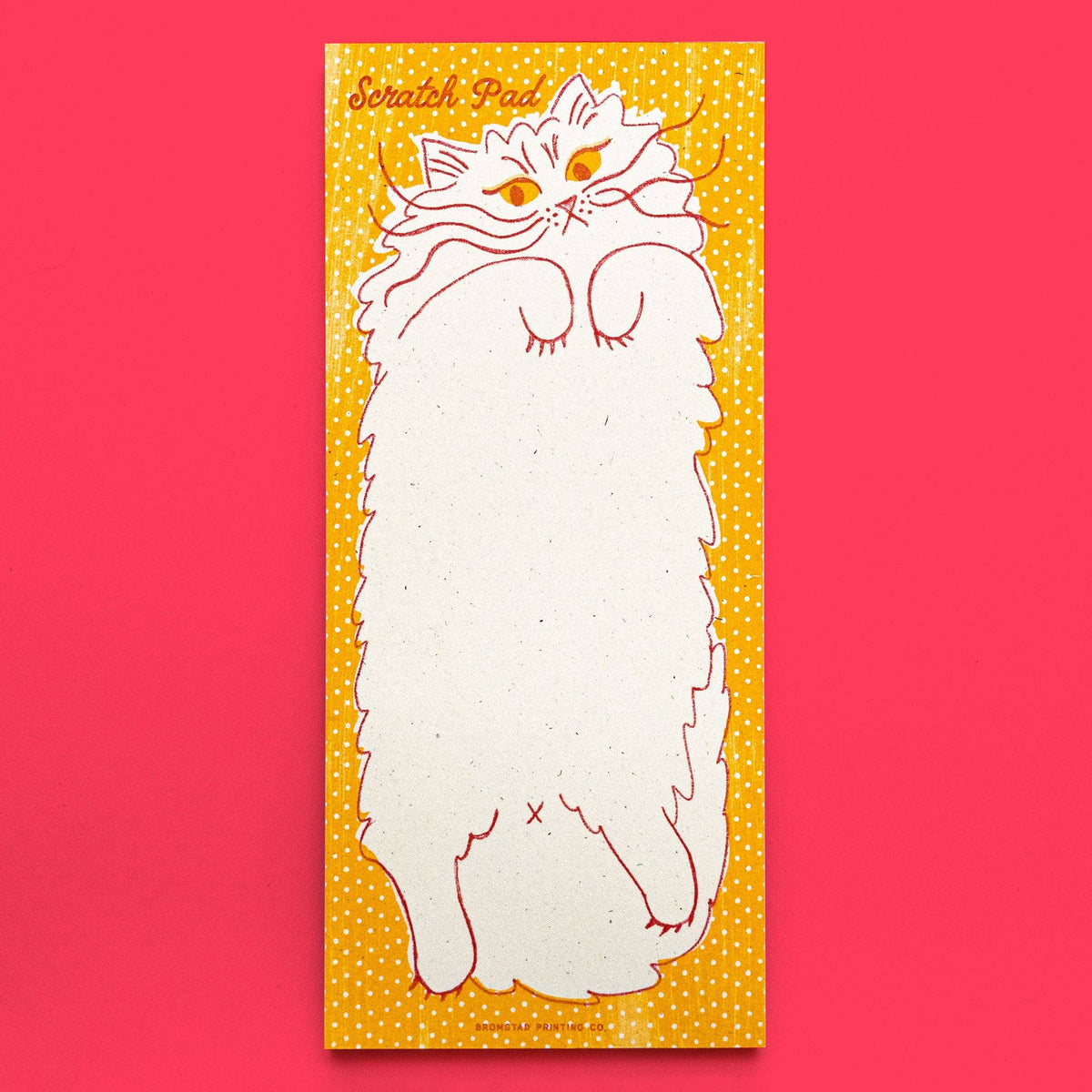 Scratch Pad Cat Risograph Notepad