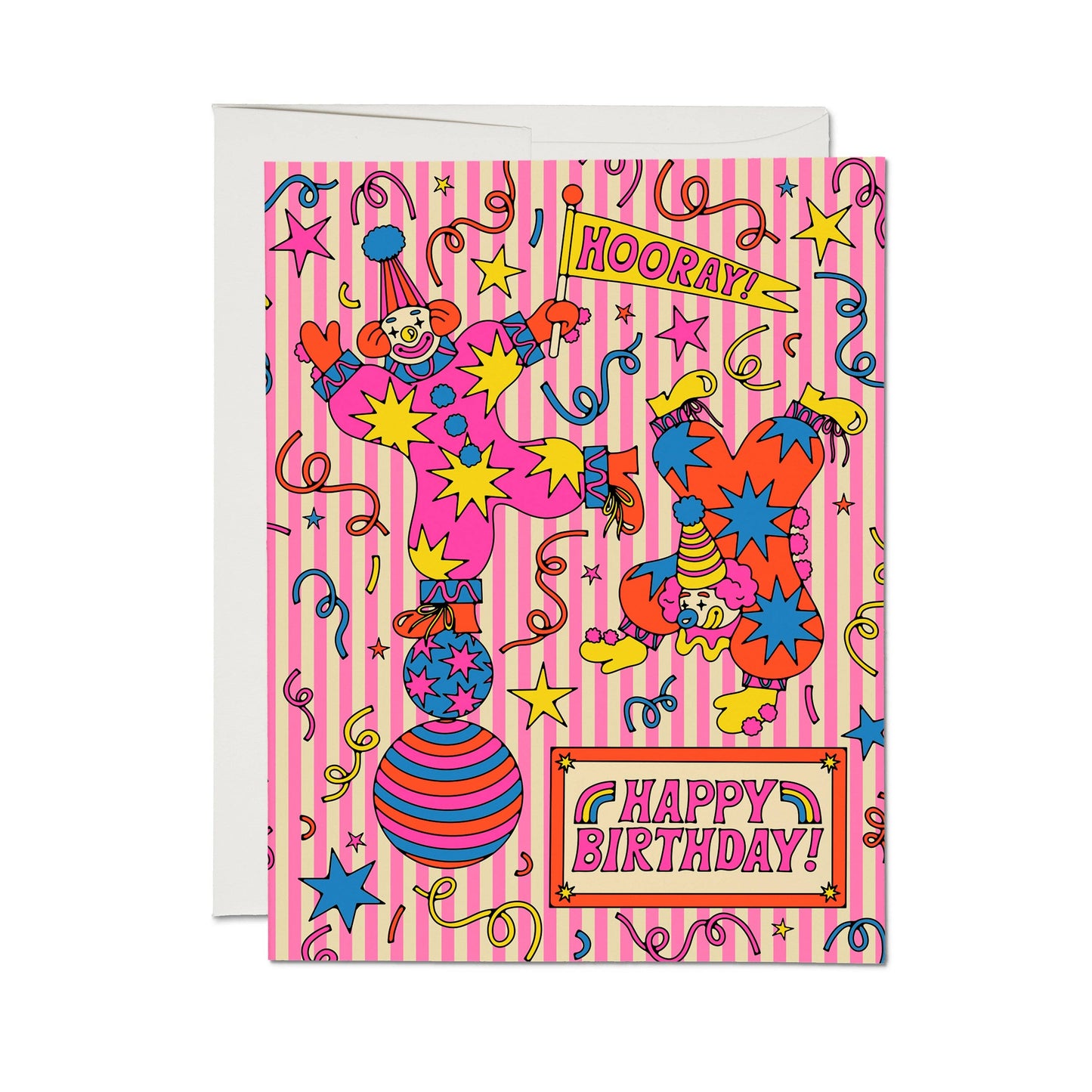 Clowns Birthday card