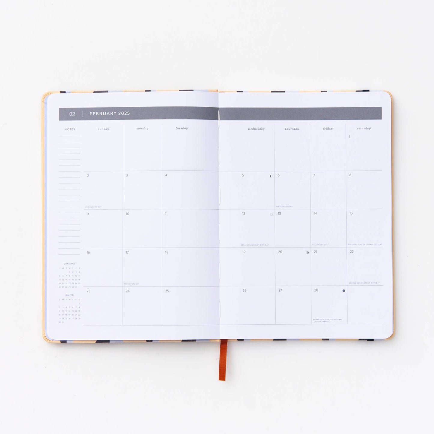 2025 Simplistic Lines Monthly Planner