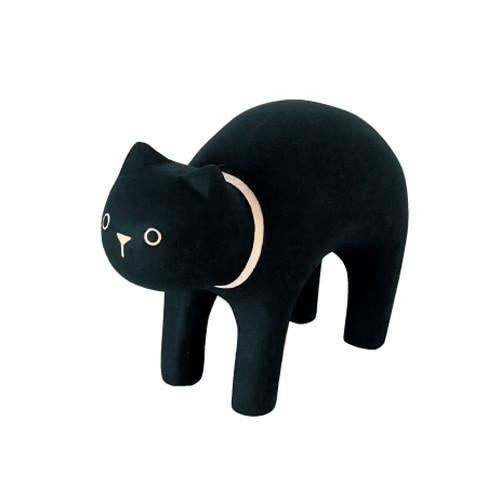Black Cat Wood Figure