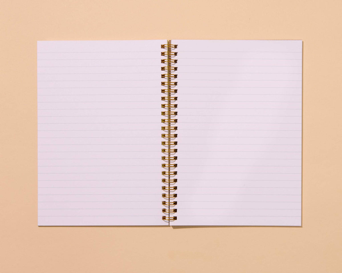 Blue Toile Cats Spiral Notebook