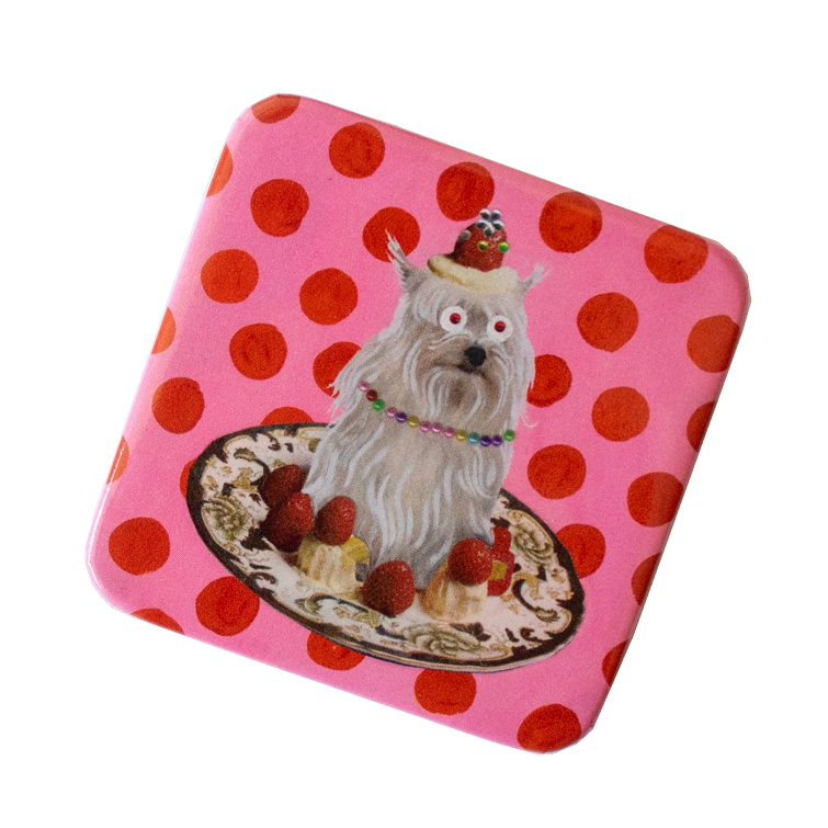 Queen of puddings pinback button