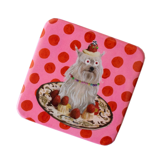 Queen of puddings pinback button