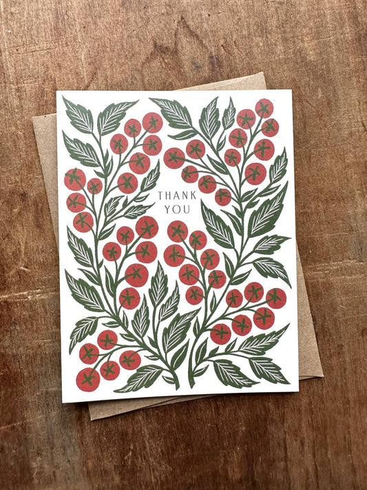 Tomatoes Thank You card set