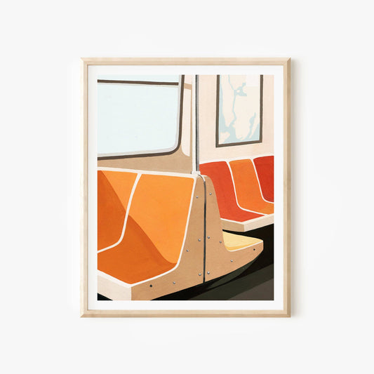 NYC Subway Seats Print
