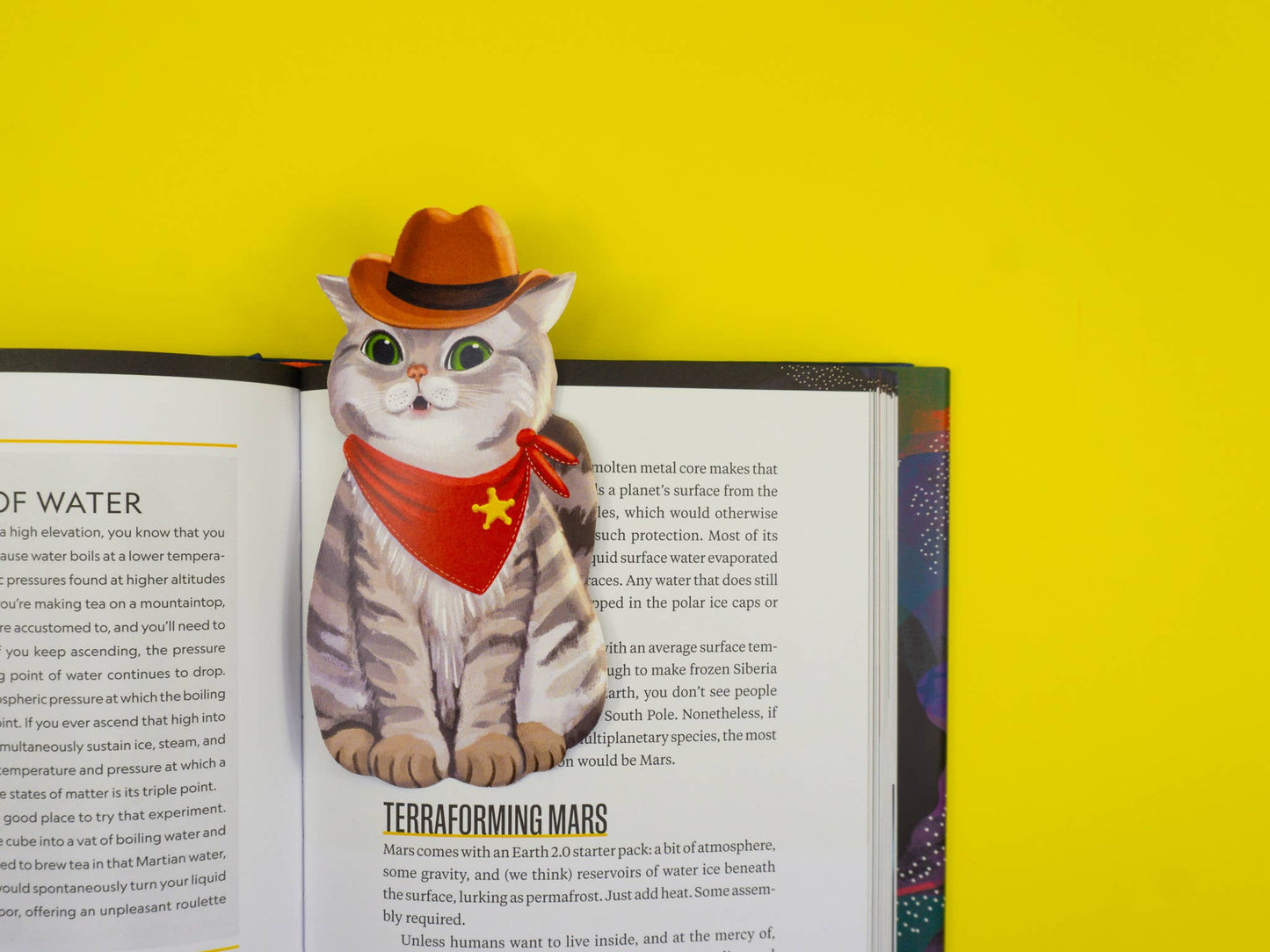 Cowboy Cat Die-Cut Bookmark