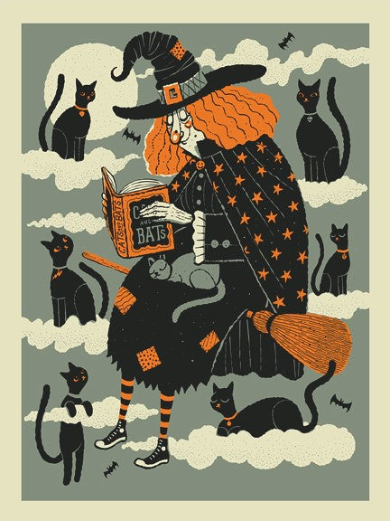 Cat Witch 16x20"