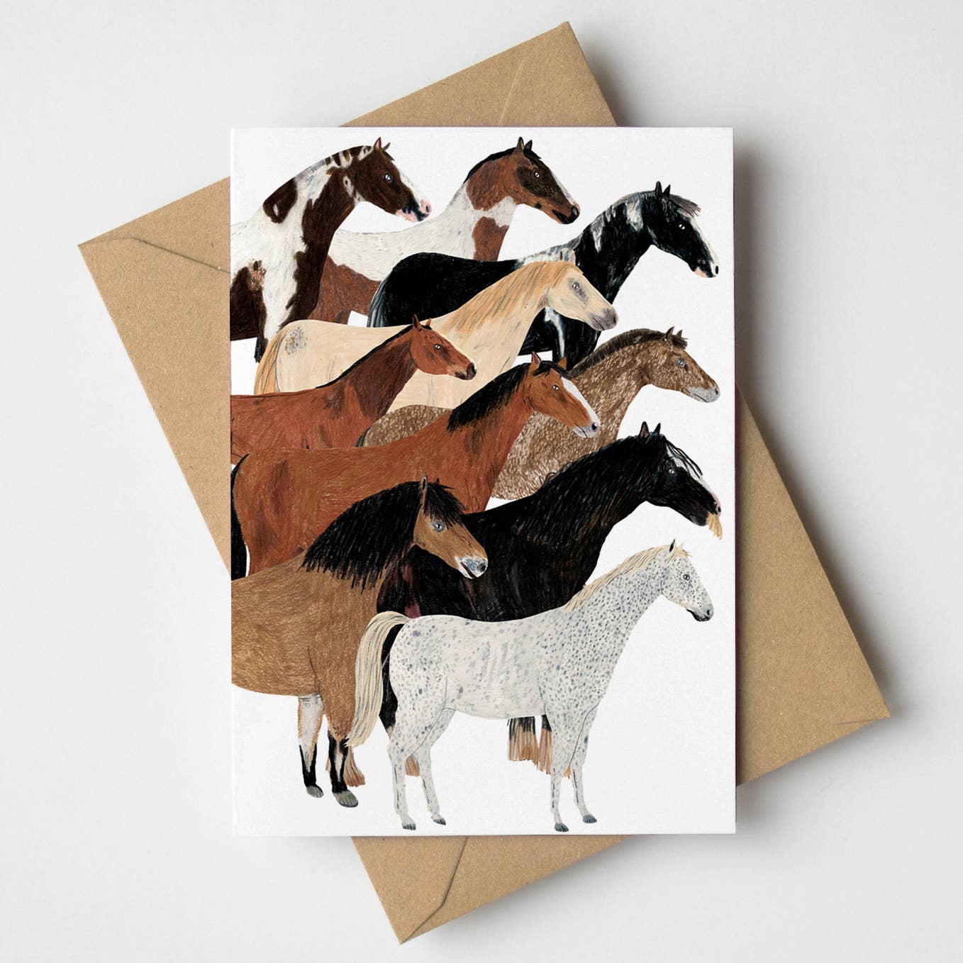 Ponies Greeting Card
