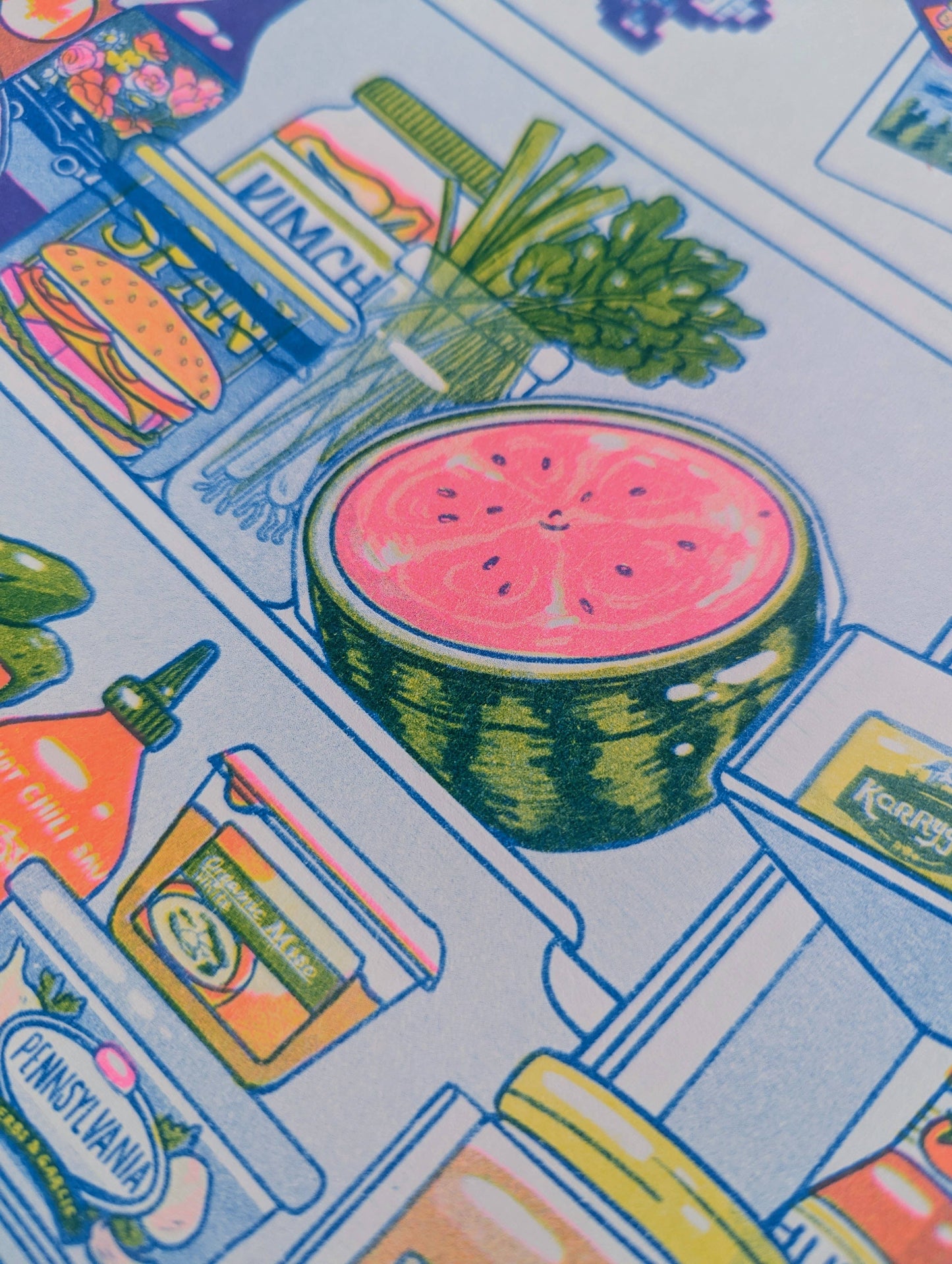 Midnight Snack Fridge print