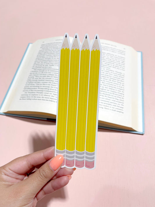 Pencils Die Cut Bookmark