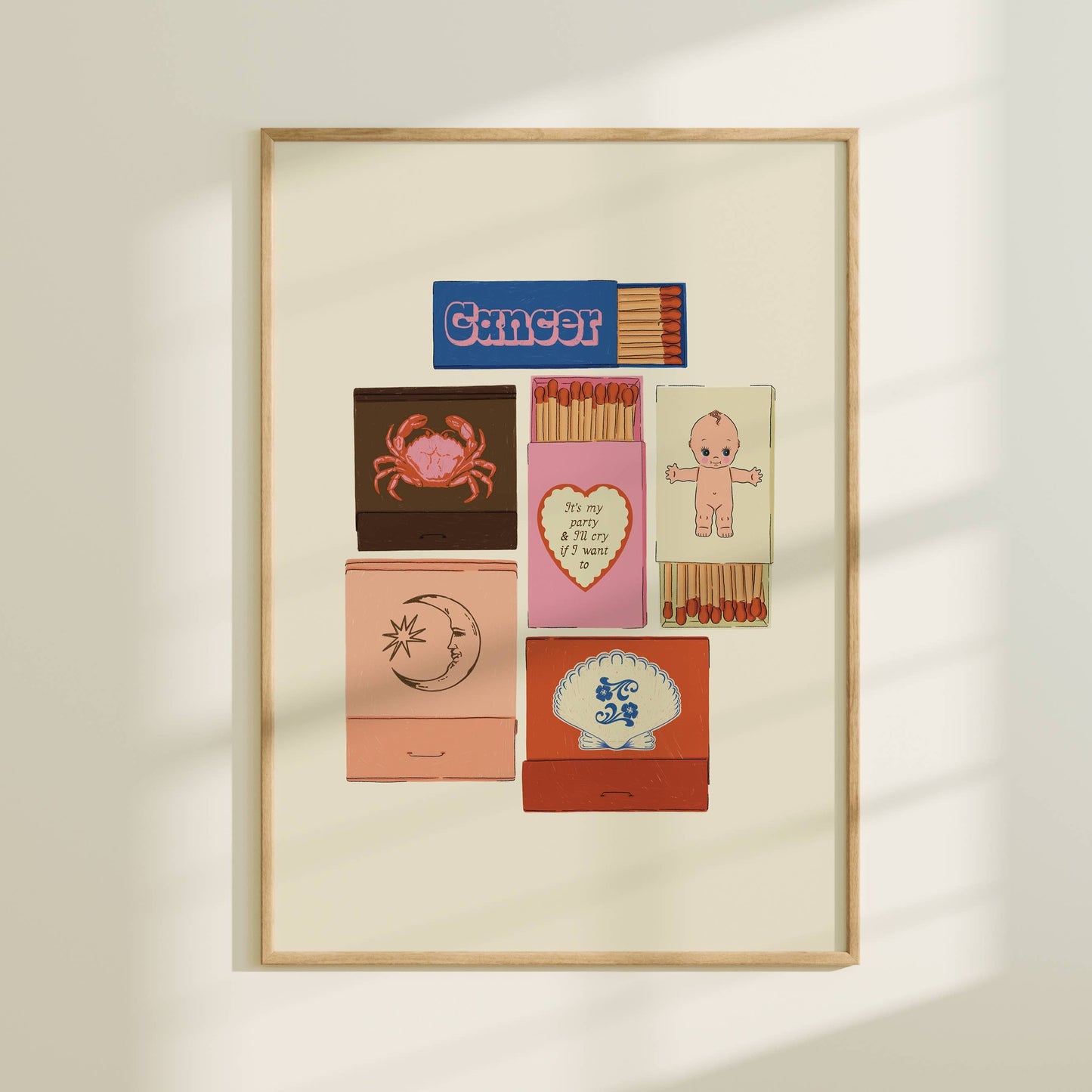 Cancer Matchbook print