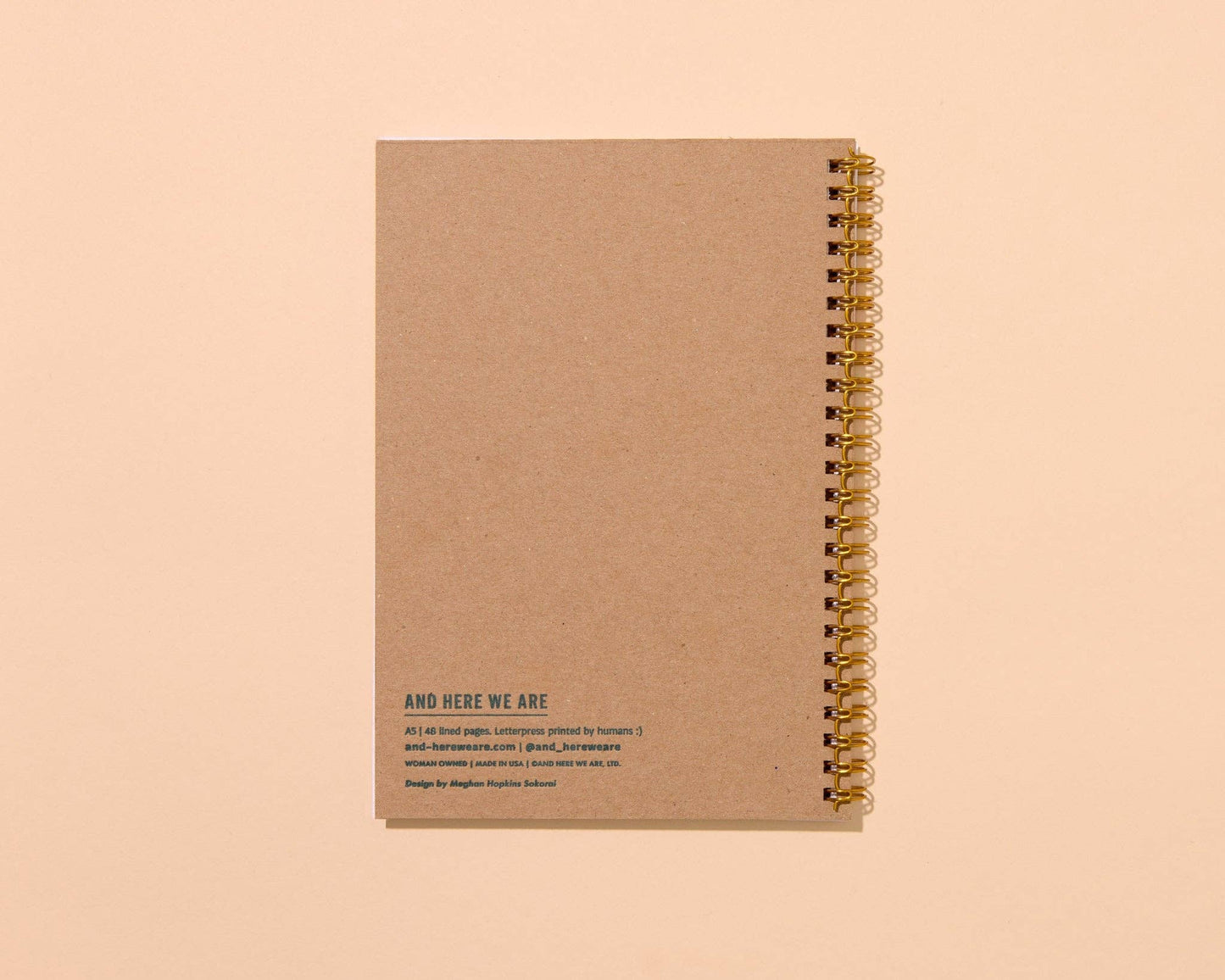 Macaroni Letterpress Spiral Notebook