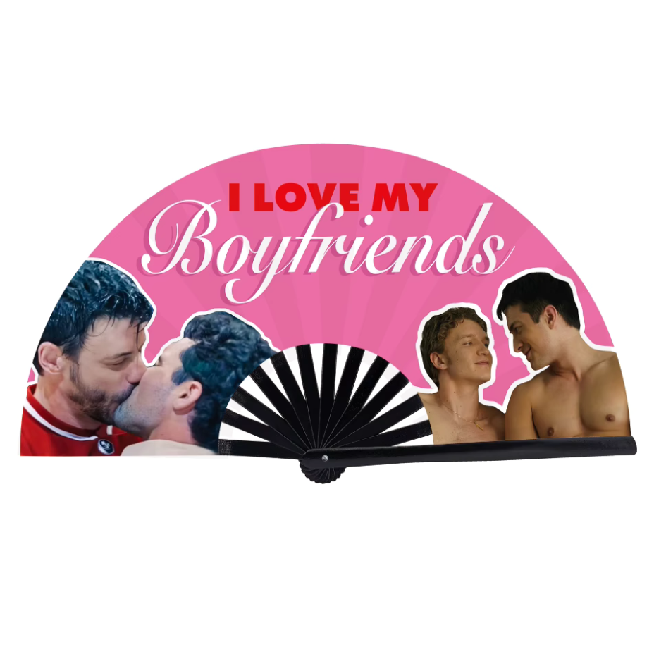 I Love My Boyfriends - Heated Rivalry Hand Fan