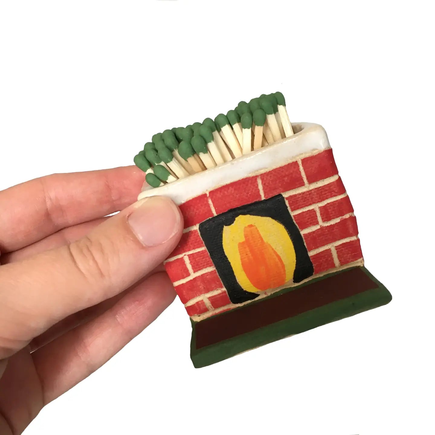 Fireplace Ceramic Match Stick Holder