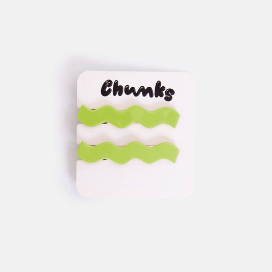 Allie Clips in Lime