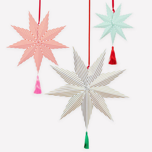 Stripe Star Decorations