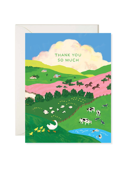 Farmland Thank You card