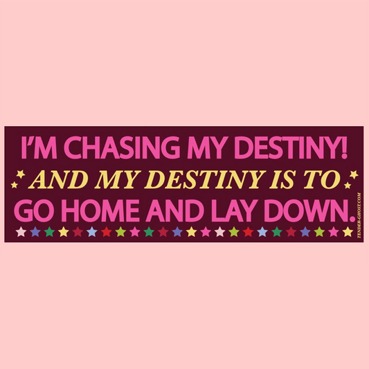 Chasing My Destiny Bumper Sticker