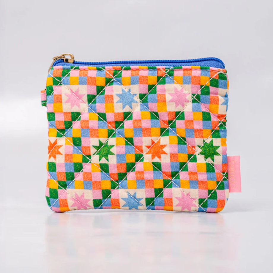 Checker Stars Coin Purse