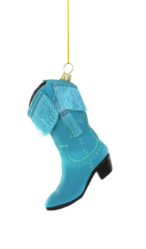 Fringed Cowboy Boot Ornament