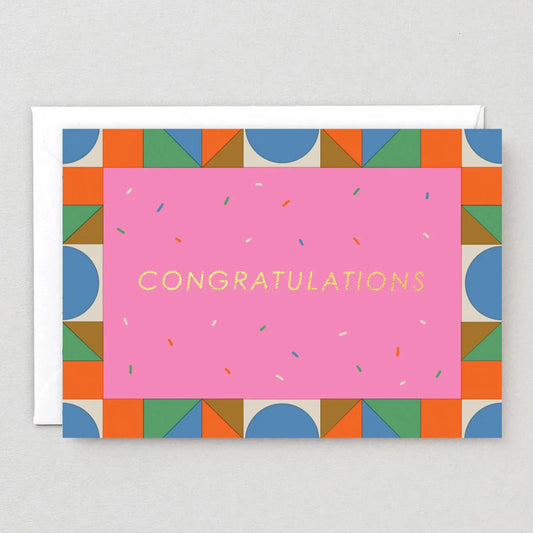 Congratulations Pattern card