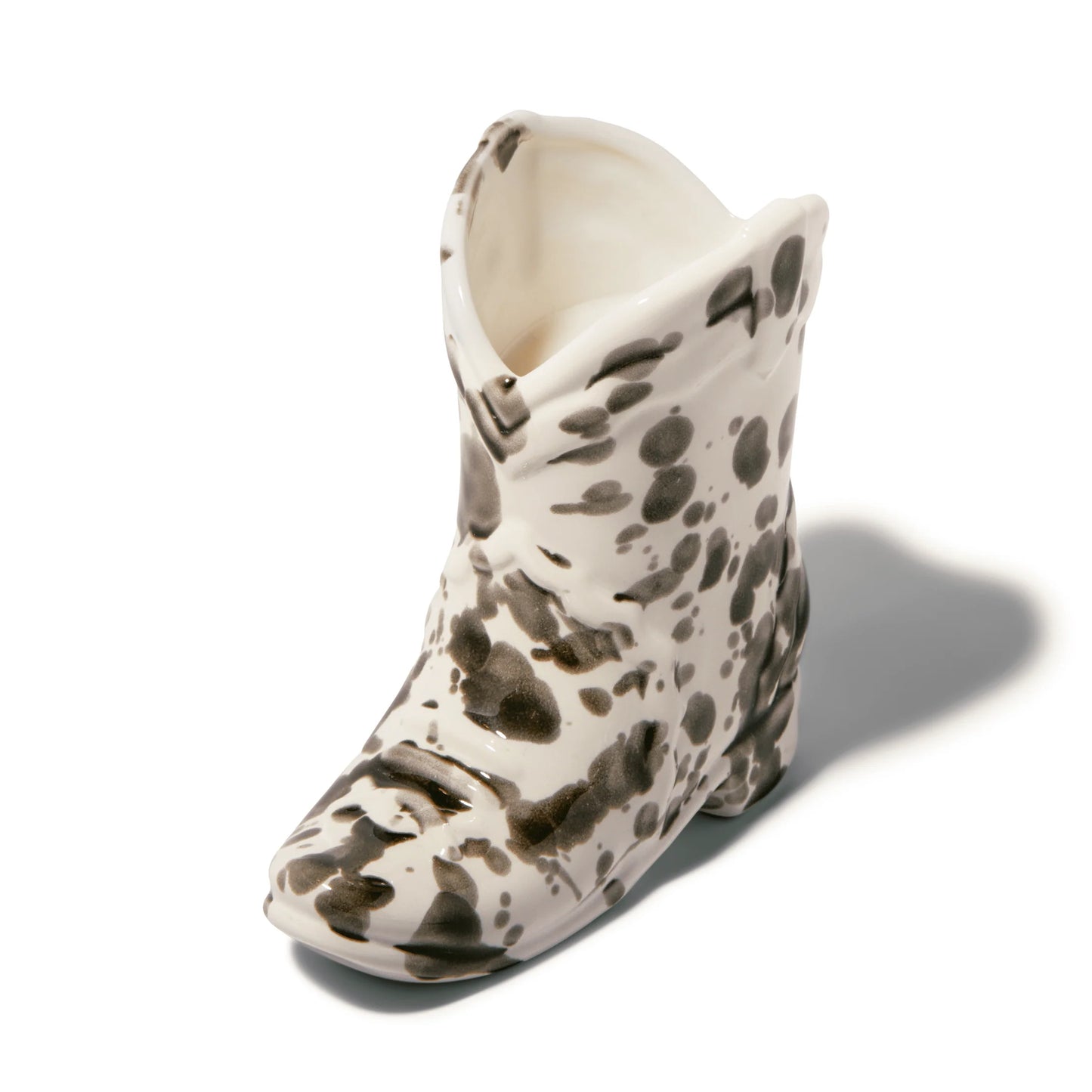 Cowboy Boot Ceramic Candle