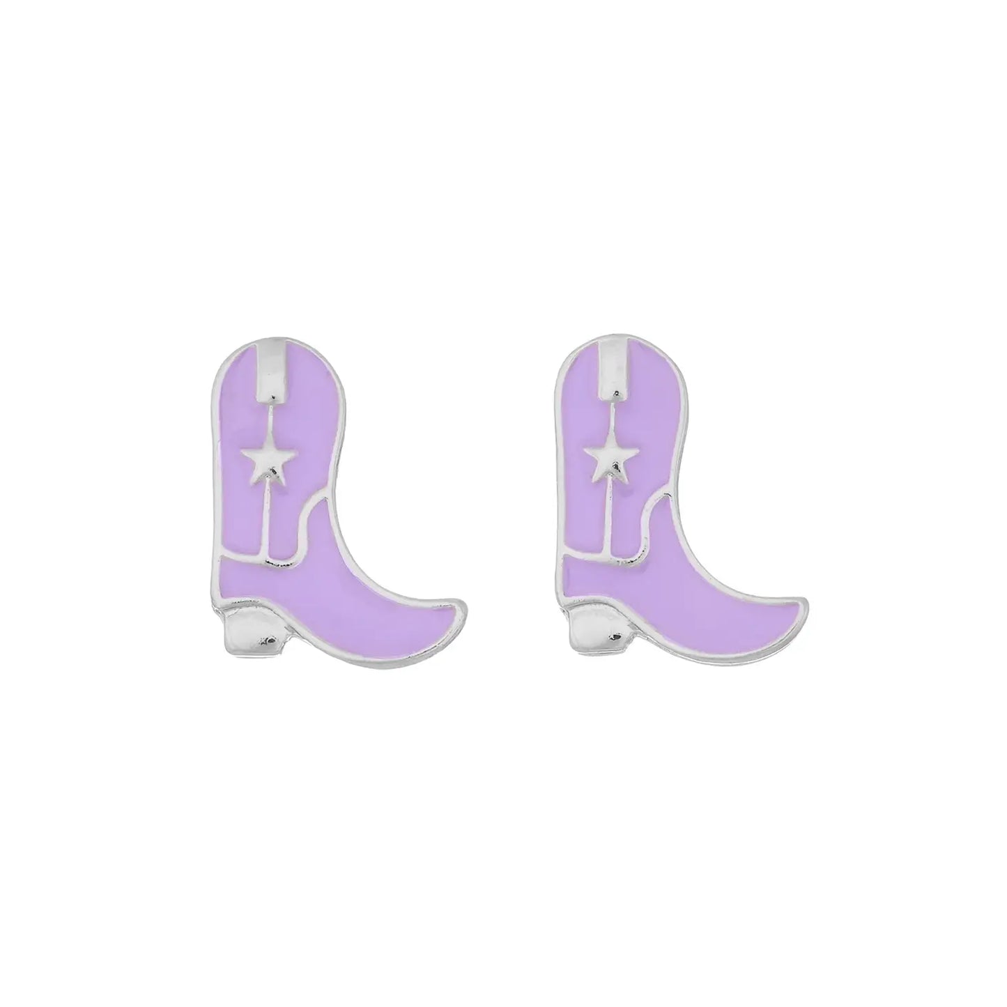 Cowgirl Boot Stud Earrings