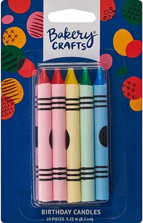 Crayon Party Candles Set