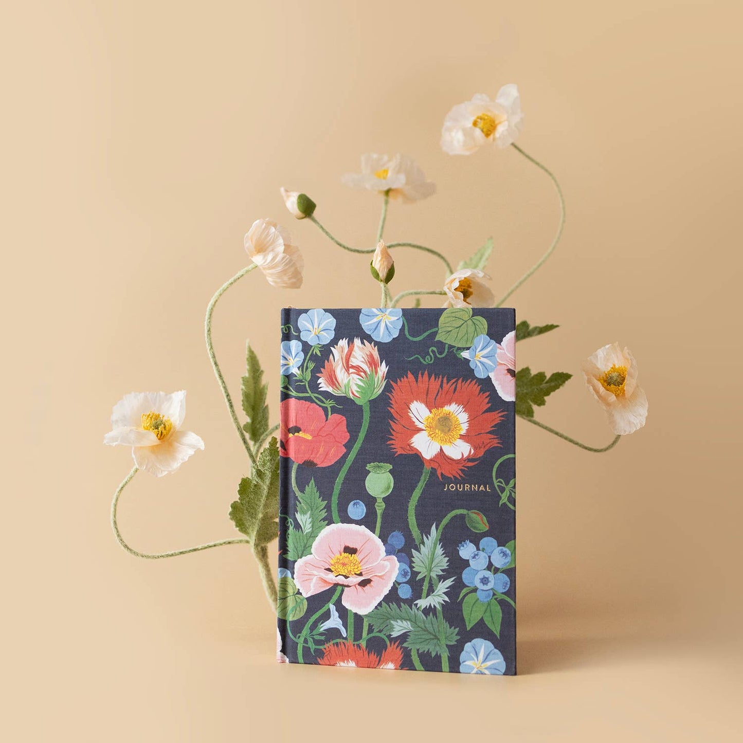 Poppy Garden Linen Bound Journal