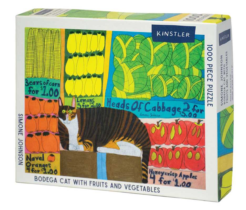 Bodega Cat with Fruits and Vegetables Puzzle
