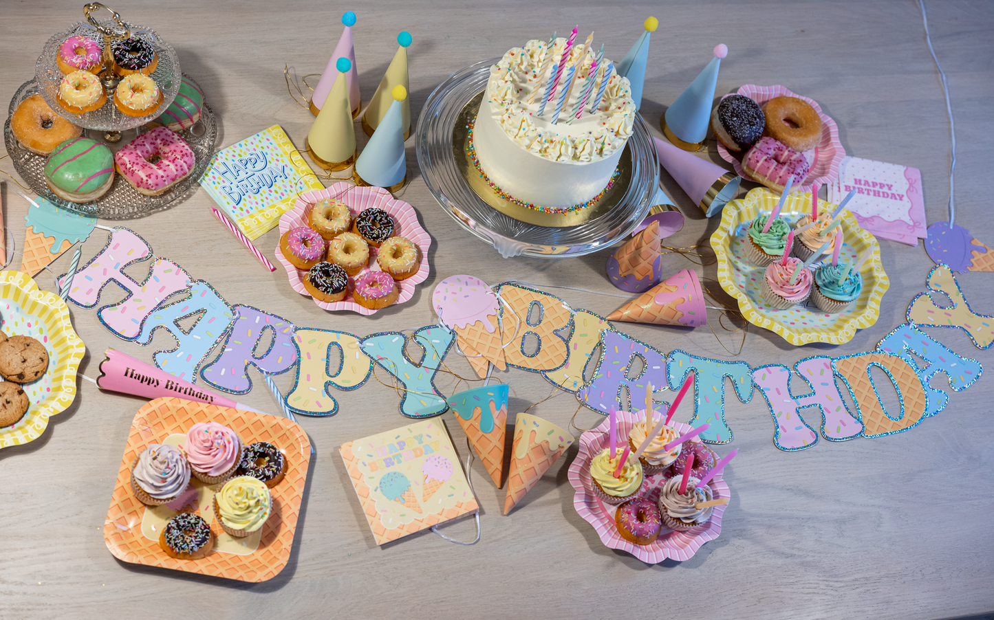 Ice Cream Cones Party Hats