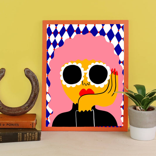Bubblegum Lady print