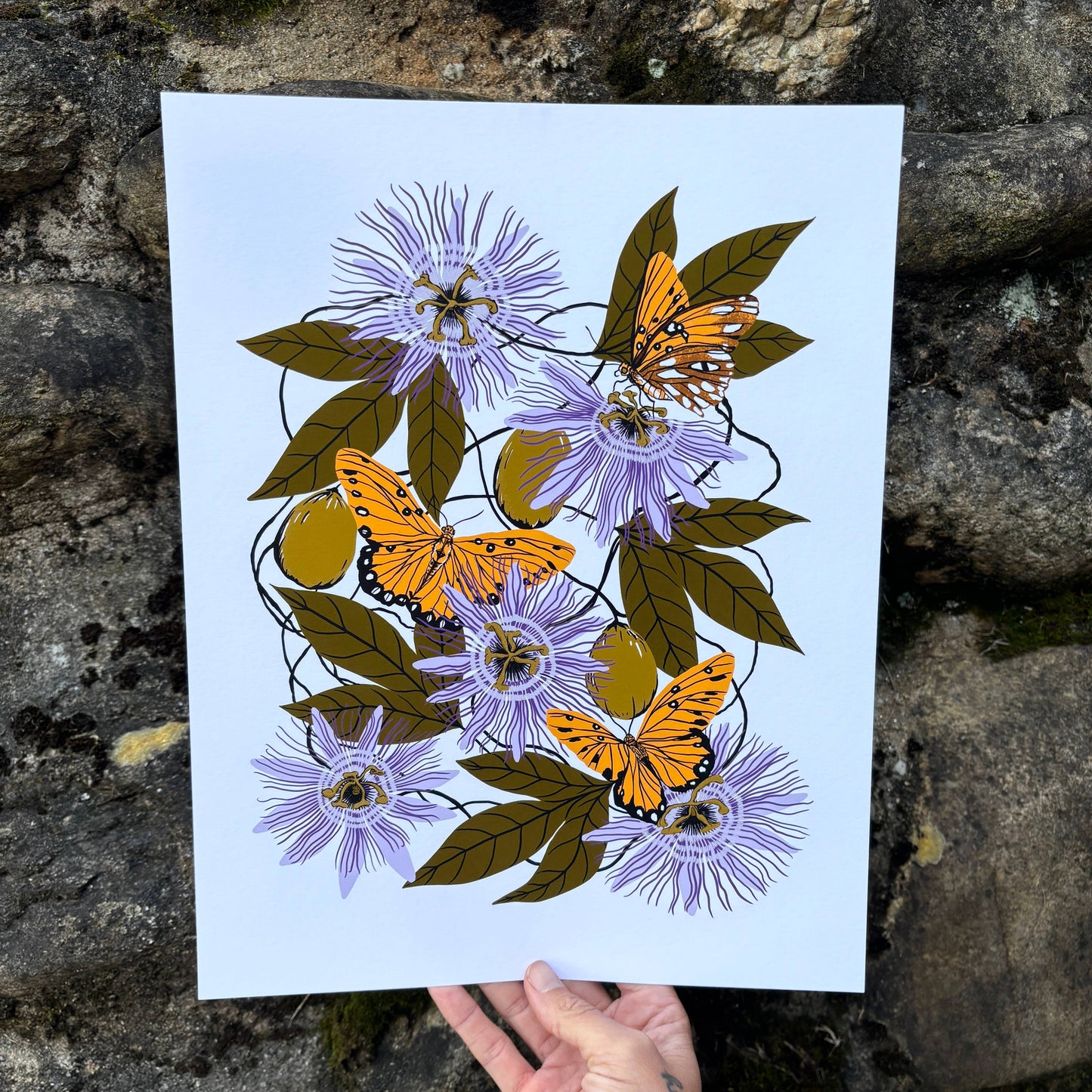 Passionflower print