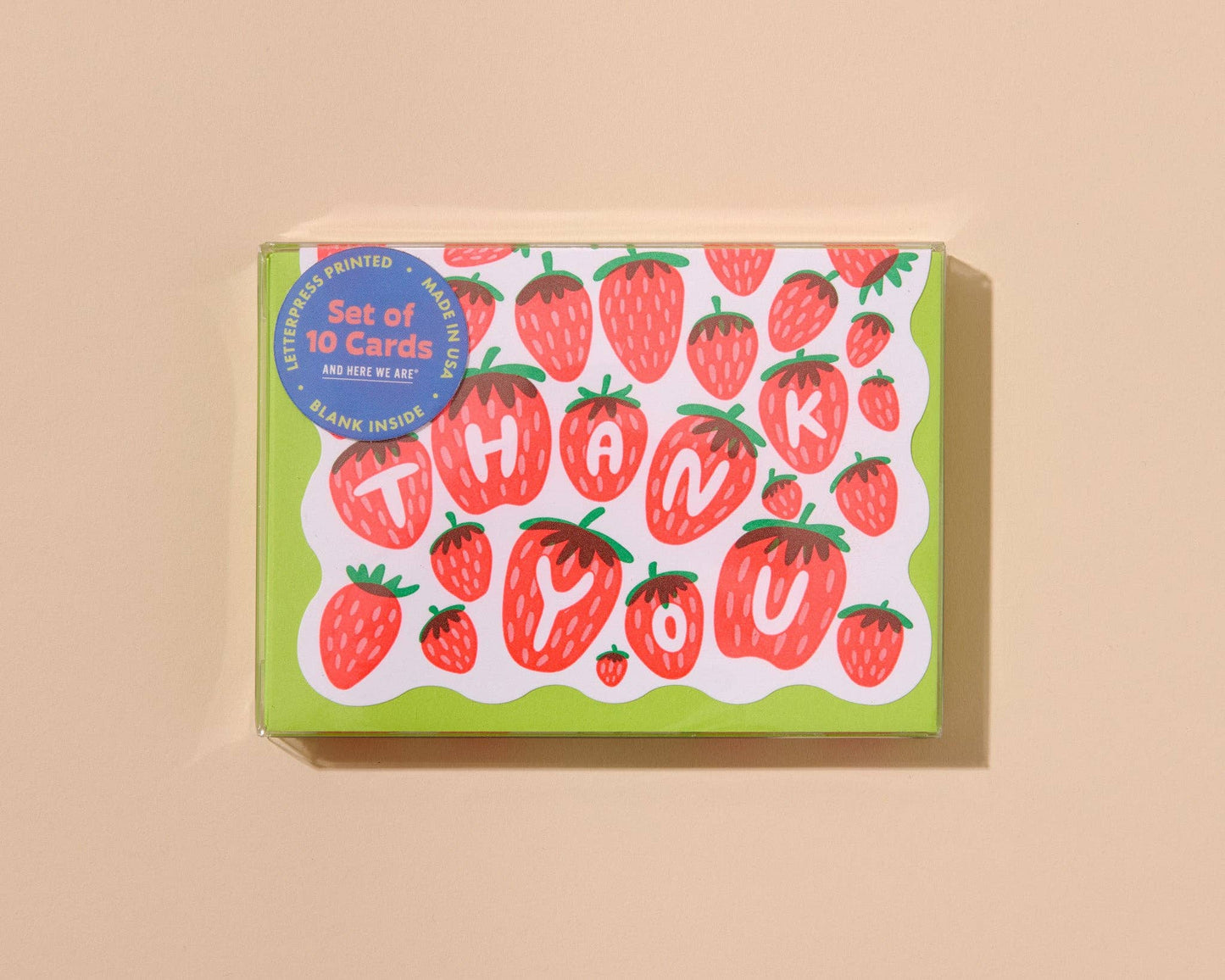 Strawberry Thank You Boxed Cards