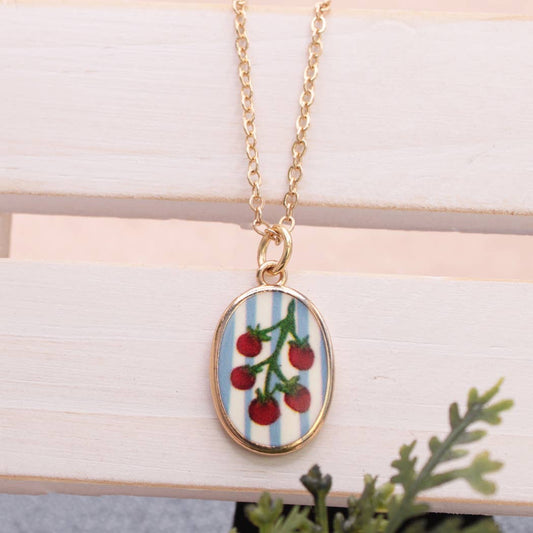 Garden Delight Tomato Necklace