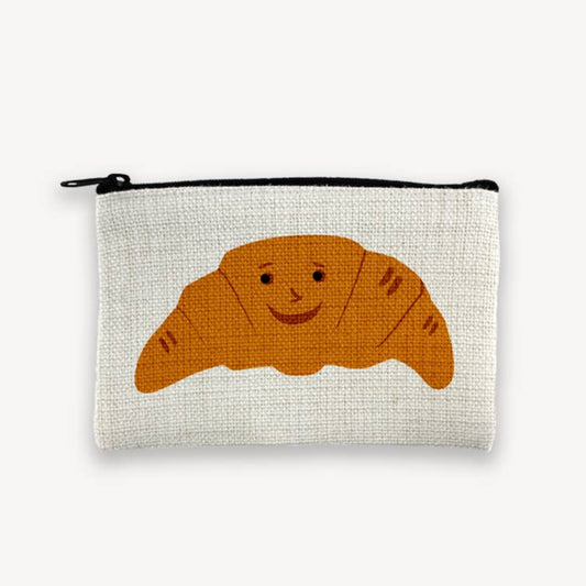 Croissant Zip Pouch