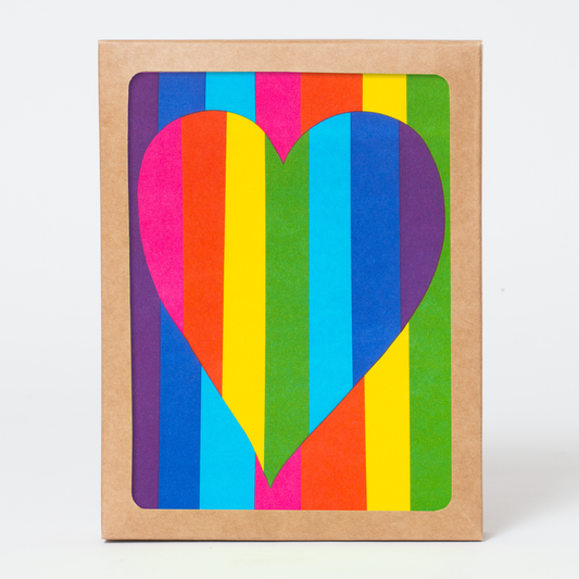 Rainbow Heart Card Box Set